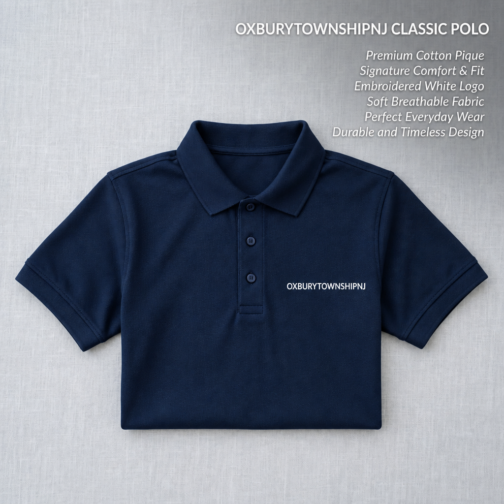 OXBURYTOWNSHIPNJ™ FrameKnit Performance Polo – Breathable Structured Men’s Polo Shirt