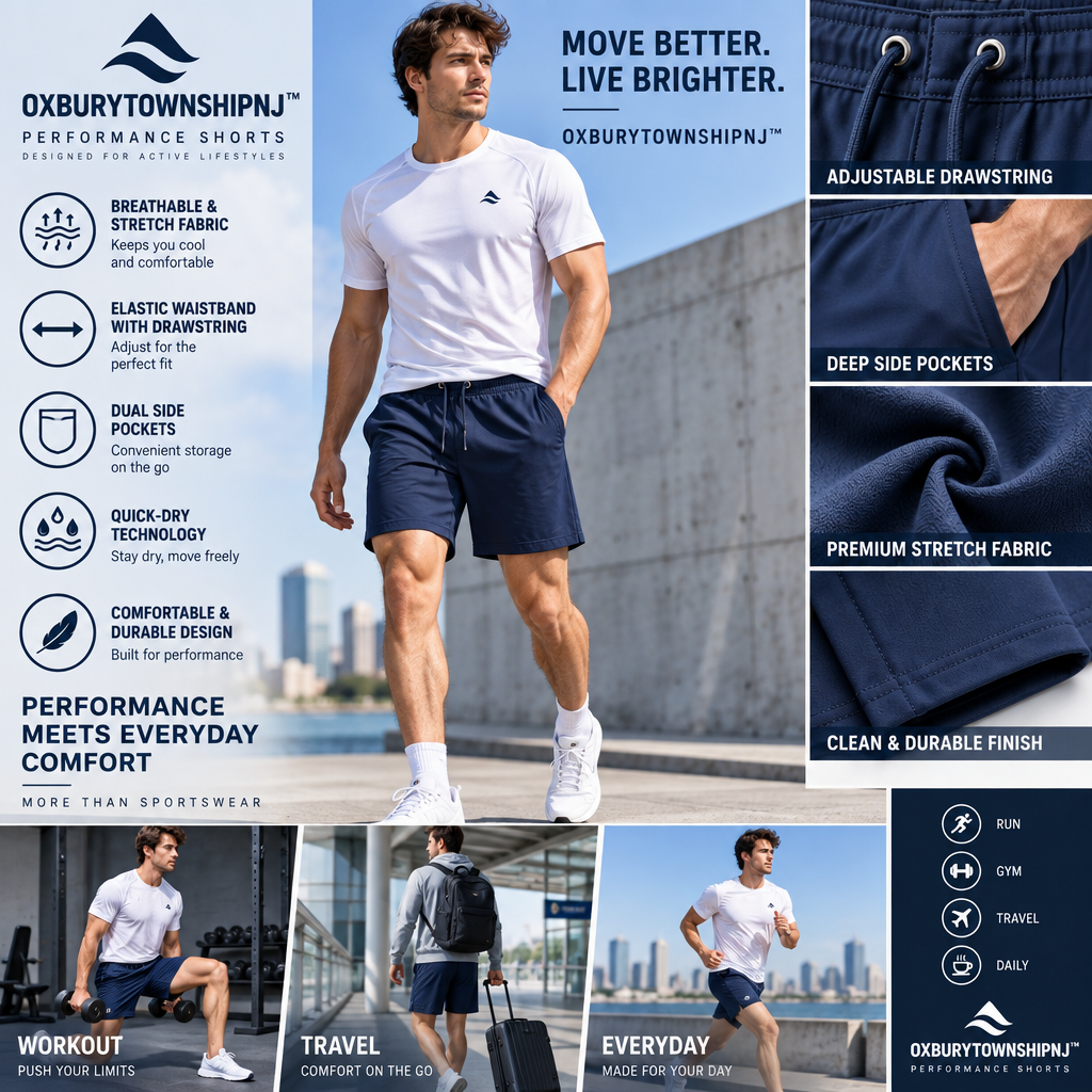 OXBURYTOWNSHIPNJ™ PivotFade Stretch Jeans – Tapered Performance Denim for Men