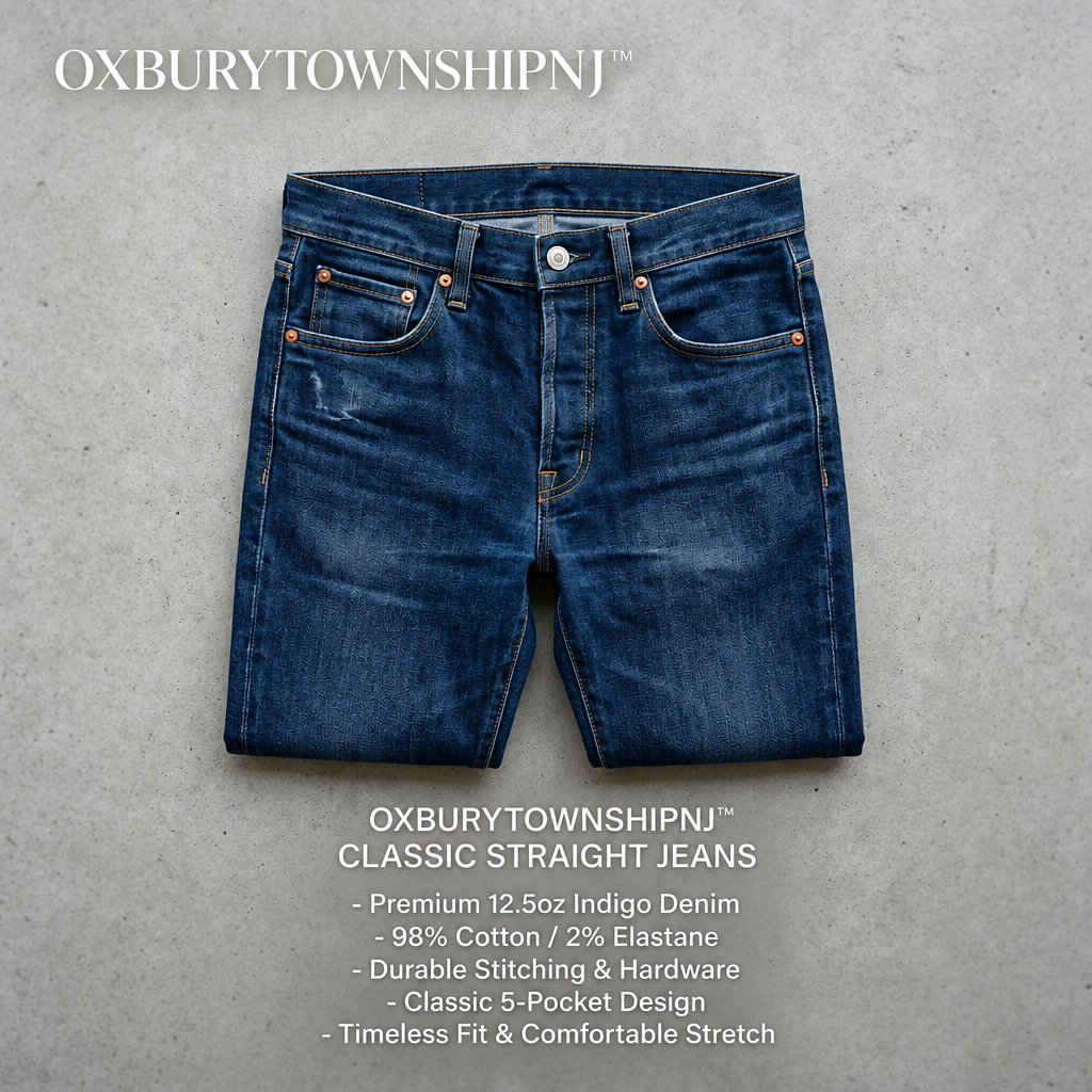 OXBURYTOWNSHIPNJ™ PivotFade Stretch Jeans – Tapered Performance Denim for Men